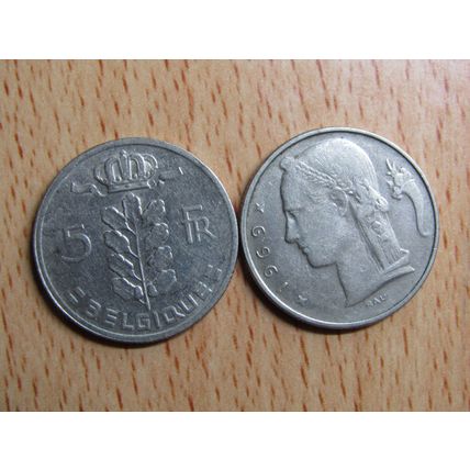 Belgium 1969 5 Franc Belgique (French Text) Coin
