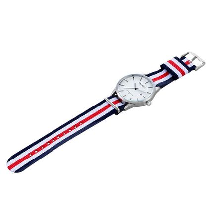 CAGARNY 6865 Concise Style Ultra Thin Waterproof Quartz Wrist Watch with Striped