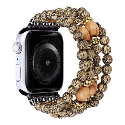 Rose Beads Watch Band, For Apple Watch Ultra 49mm / Series 8&7 45mm, For Apple W