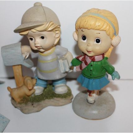 VTG Collectable Figurines Tender Times 12 Boys Girls Kids Room Decor Gifts