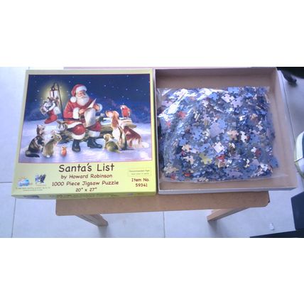 SANTA'S LIST by Howard Robinson Jigsaw Puzzle (1000 Piece) SunsOut Inc (2006)