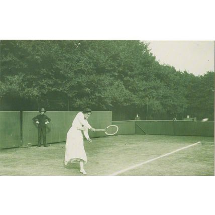 Postcard Lady Tennis Dorothea Lambert Chambers Wimbledon 1914 Champion Nostalgia