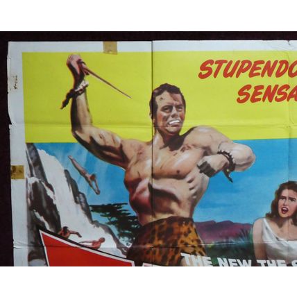 TARZAN THE MAGNIFICENT (1960) U.K. Vintage Quad ***Gordon Scott, Jock Mahoney***