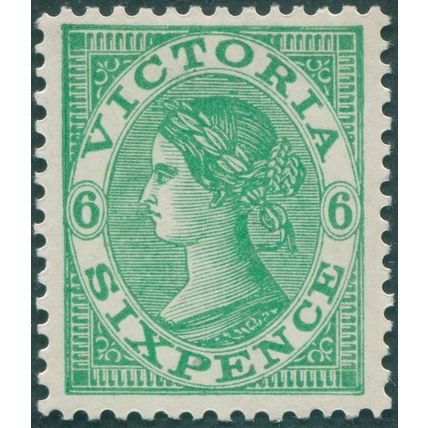 Victoria 1901 6d emerald SG380 unused