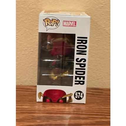 Funko Pop! Iron Spider #574 Facsimile Laser Autographed Figure (Box & Protector)