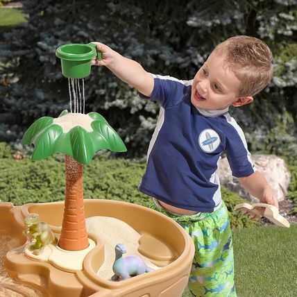 Step2 Dino Dig Sand and Watertable, Kids Activity Sensory Playset, Summer Outdoo
