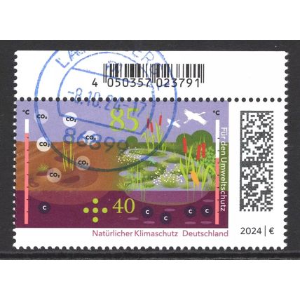 GERMANY 2024: NATURAL CLIMATE PROTECTION SEMI-POSTAL - CTO FULL GUM (G19)