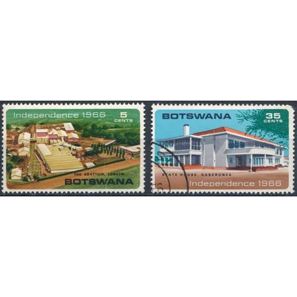 Independence: 5c & 35c - Botswana 1966 - NM H & FH - SG 203 & 205