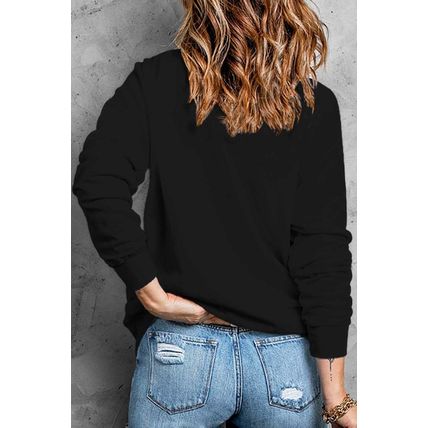 Black Pumpkin Thankful Drop Shoulder Thanksgiving Pullover Sweatshirt