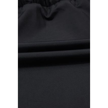 Black Plain Sleeveless Loop Drawstring Cinched Waist Romper