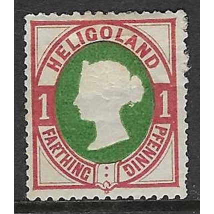 HELIGOLAND QV 1875-90 DIE II 1pf ( ¼d ) MINT HINGED SG10