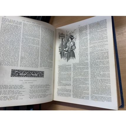 1893-94 "THE GIRL'S OWN ANNUAL" VOL 15 ILLUSTRATED 2.1kg HARDBACK BOOK (EV3)
