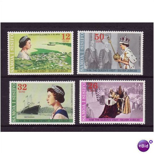 GRENADA GRENADINES 1977 SILVER JUBILEE SET 4 VALS U/M MINT