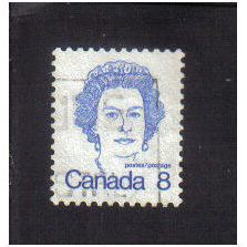 1972 canada queen elizabeth 11 8c f/u sg700