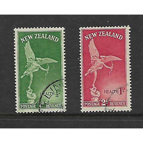 NEW ZEALAND 1947 HEALTH STAMPS SG 690/691 SET 2 VALS FINE USED#2