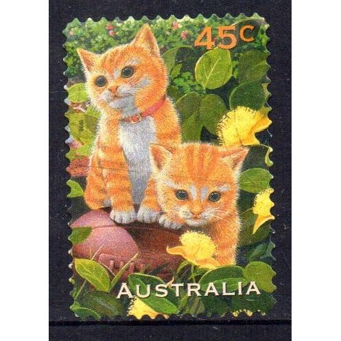 Australia 1996 Pets - Cats 45c s/a Used