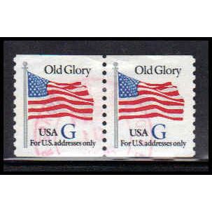 Used 2890 32c G Old Glory Very Fine Pair PA1532