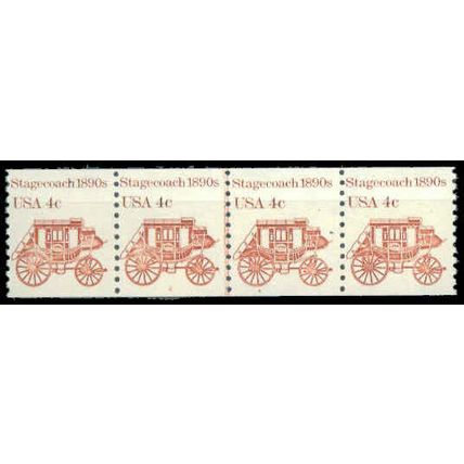 1898A 4c Stagecoach Fine MNH Dry Gum PNC 2/4 G0089