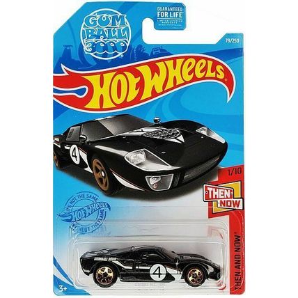 HOT WHEELS Ford GT-40 Black Car HW Then and Now Gumball 3000