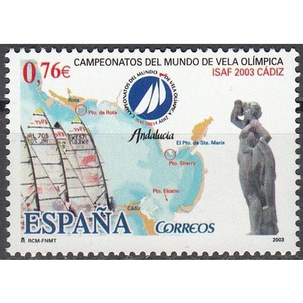 España 2003 Michel 3876 Neuf ** Cote (2008) 1.50 € Championnats des voiliers