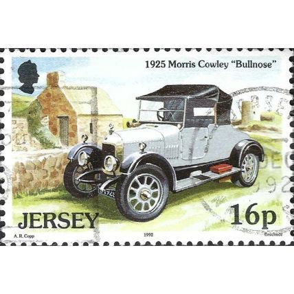 JERSEY, ROAD, Morris Cowley Bullnose, 1925, white 1992, 16p