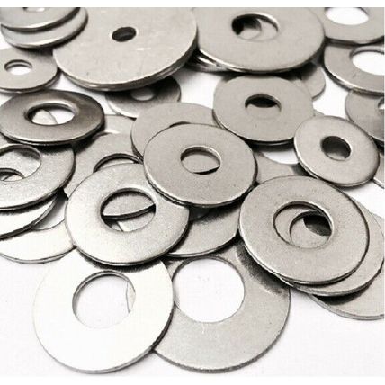 M5 M6 M8 M10 M12 PENNY REPAIR MUDGUARD WASHERS ZINC STEEL LARGE OD