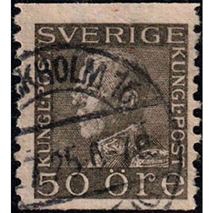 Sverige Sweden 1921 King Gustaf V 50ore Used Stamp