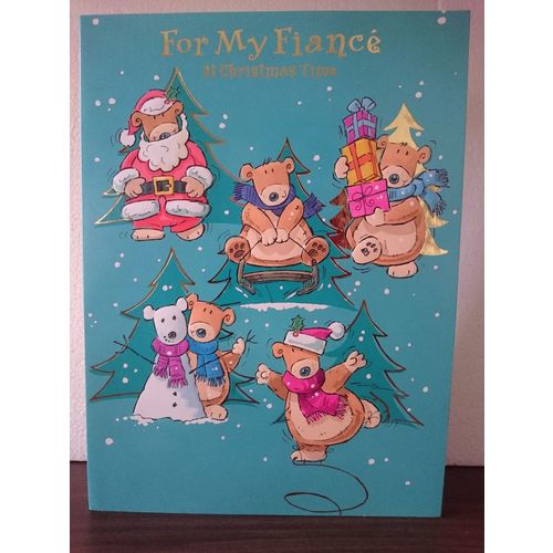 Large Christmas Cards - For My Fiance