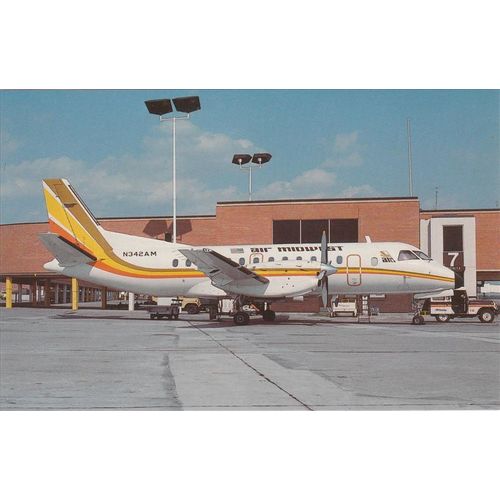 Air Midwest Saab Sf340 A Aircraft Postcard (A16122)