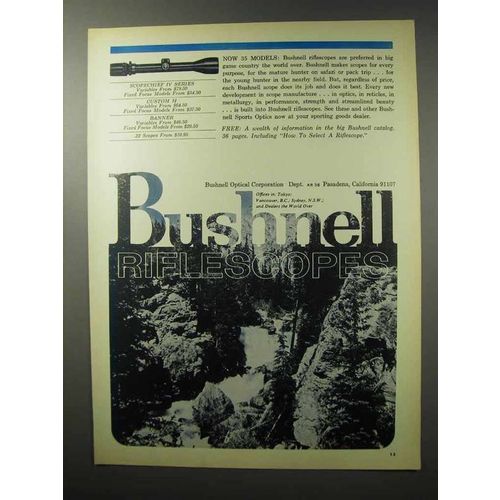 1970 Bushnell Scopechief IV Series Scope Ad