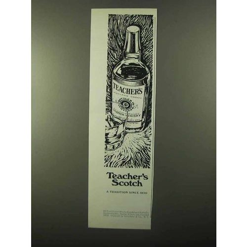 1971 Teacher's Scotch Ad - A Tradition Since 1830