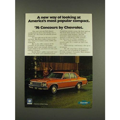 1976 Chevrolet Concours 4-Door Sedan Car Ad