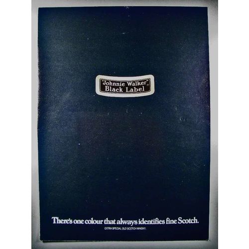 1977 Johnnie Walker Black Scotch Ad - One Colour