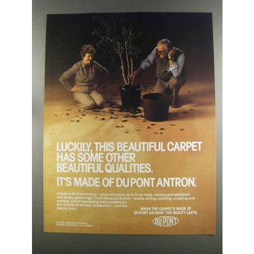 1982 Du Pont Antron Carpet Ad - Beautiful Qualities