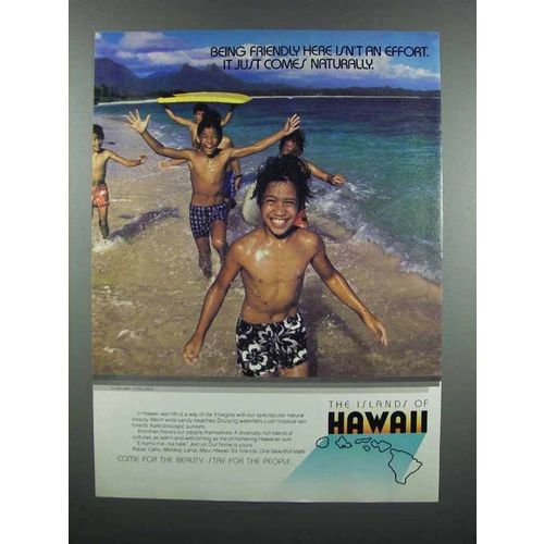 1983 Hawaii Tourism Ad - Being Friendly