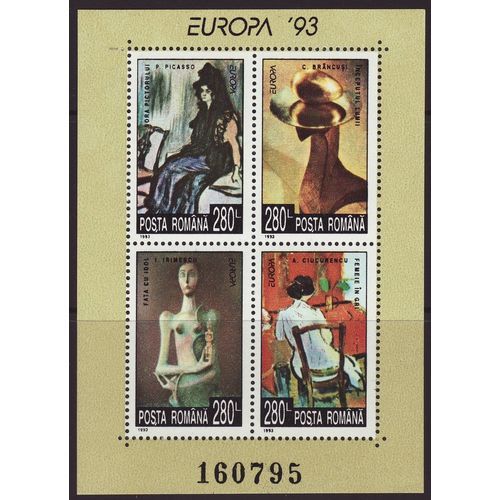 Romania 1993 SG MS5526 UMM Europa/CEPT (G-219)