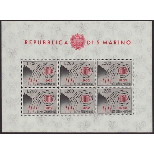 San Marino 1962 SG 689 UMM Minisheet - Europa/CEPT (B-449)