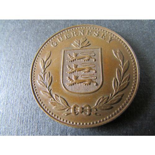 1947 GUERESEY 8 BOUBLES H MINT MARK HEATON MINT BIRMINGHAM FREE POST. (x) AAL