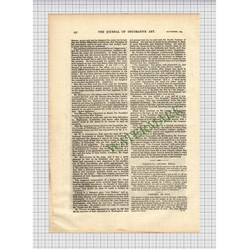 X379) Master Painters Of Scotland Tarbet Hugh McCulloch McGlashan - 1894 Article