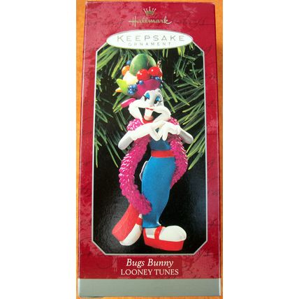 Hallmark Ornament Looney Tunes Bugs Bunny MIB 1997 Carmen Miranda