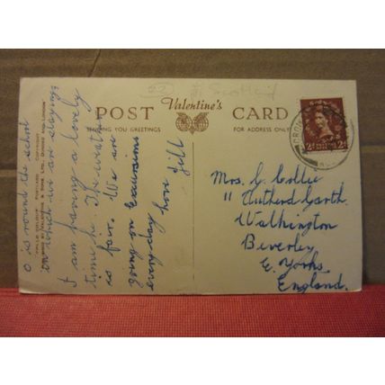 FROM THE WEST, CROMARTY. SCOTLAND used postcard by Valentine 1950s pm =