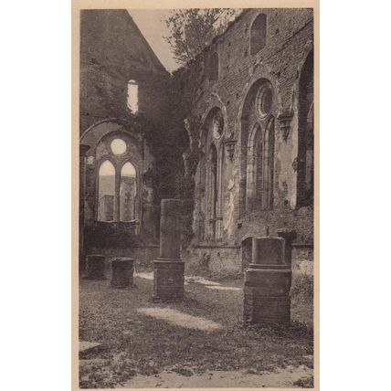 Villers Abbey Abbeye The Refectory Antique Belgium Postcard