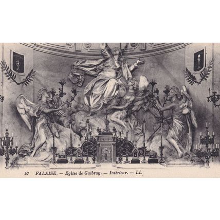 Falaise L'Eglise Notre Dame de Guibray Interior Postcard