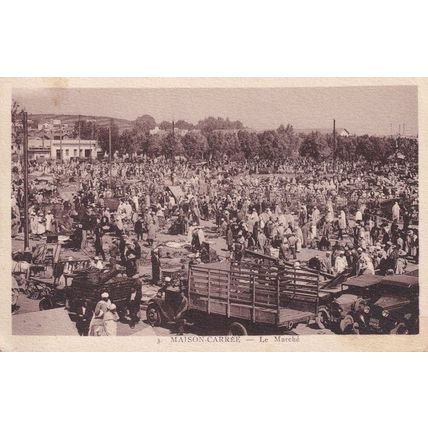 Maison Carree Le Marche Antique French Postcard