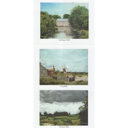 Cley Mill Stracey Aylsham 3x Photogenic Painting Norfolk Postcard s