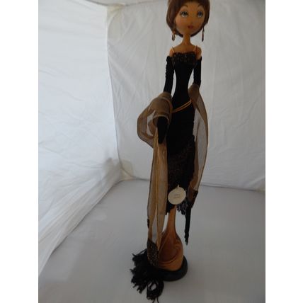 Xenis Collection, Diva Series, 22" "Yolanda, Glamour Girl", Hand Carved Wood, AO