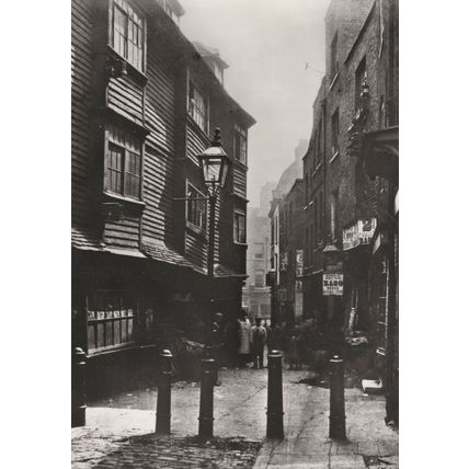 Peters Lane Smithfield London Real Photo Postcard