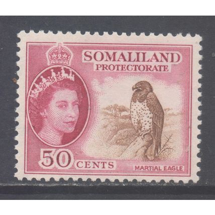 Somaliland Scott 134 - SG143, 1953 Elizabeth II 50c MH*