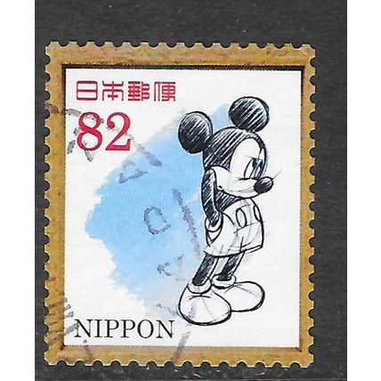 JAPAN MICKEY MOUSE HANDS IN POCKET SKETCH 82y USED
