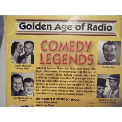 COMEDY LEGENDS GOLDEN AGE OF RADIO 12 CD's Radio Spirts